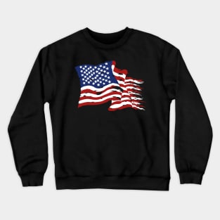 American Flag Crewneck Sweatshirt